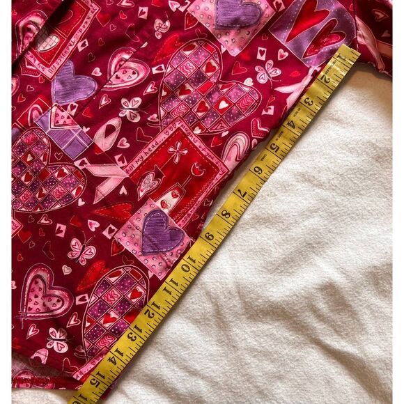 Peaches Uniform Breast Cancer Awareness Short Sleeve Scrub Top- S - Picture 10 of 12